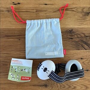 Alpine Muffy Baby Ear Noise Cancelling and Ear Protectors with Striped Band